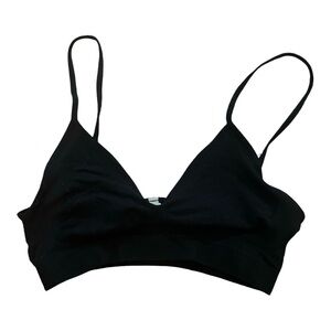 Y2K Oroblu Italy Luxury Soft Cotton Jersey Bralette, Size L/Xl, Made in Italy